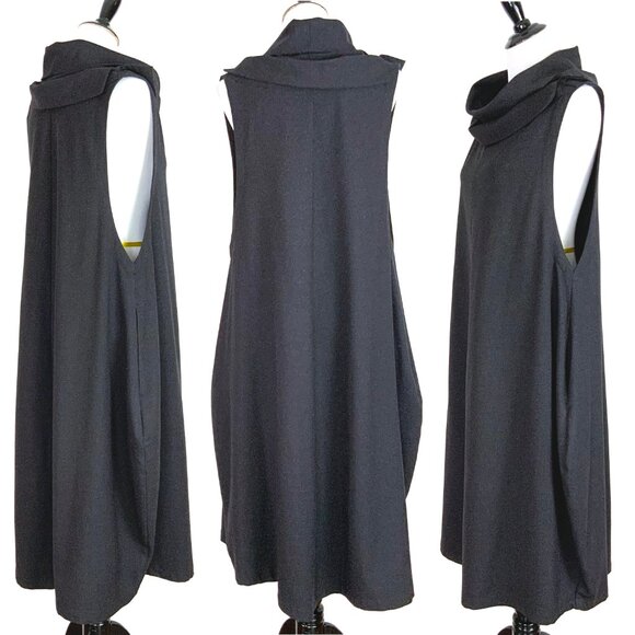 Moyuru Japan One Piece Dress Sleeveless Gray Polyester Medium - Large - Picture 6 of 16